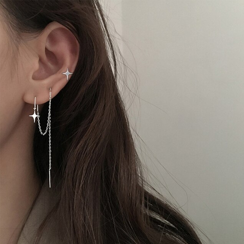 Boucle d'Oreille Chaîne