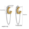 Boucles d&#39;Oreilles Bicolore