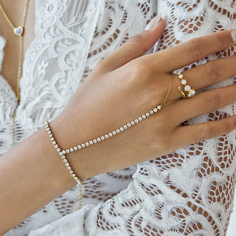 Bracelet de Main Strass