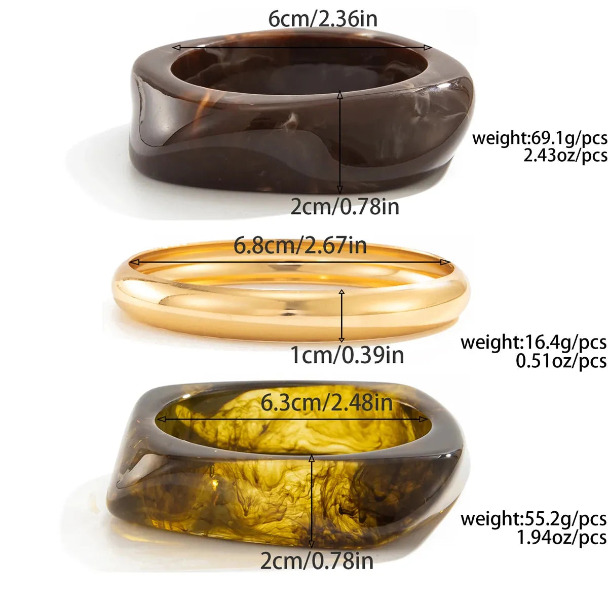 Jonc Marron Femme