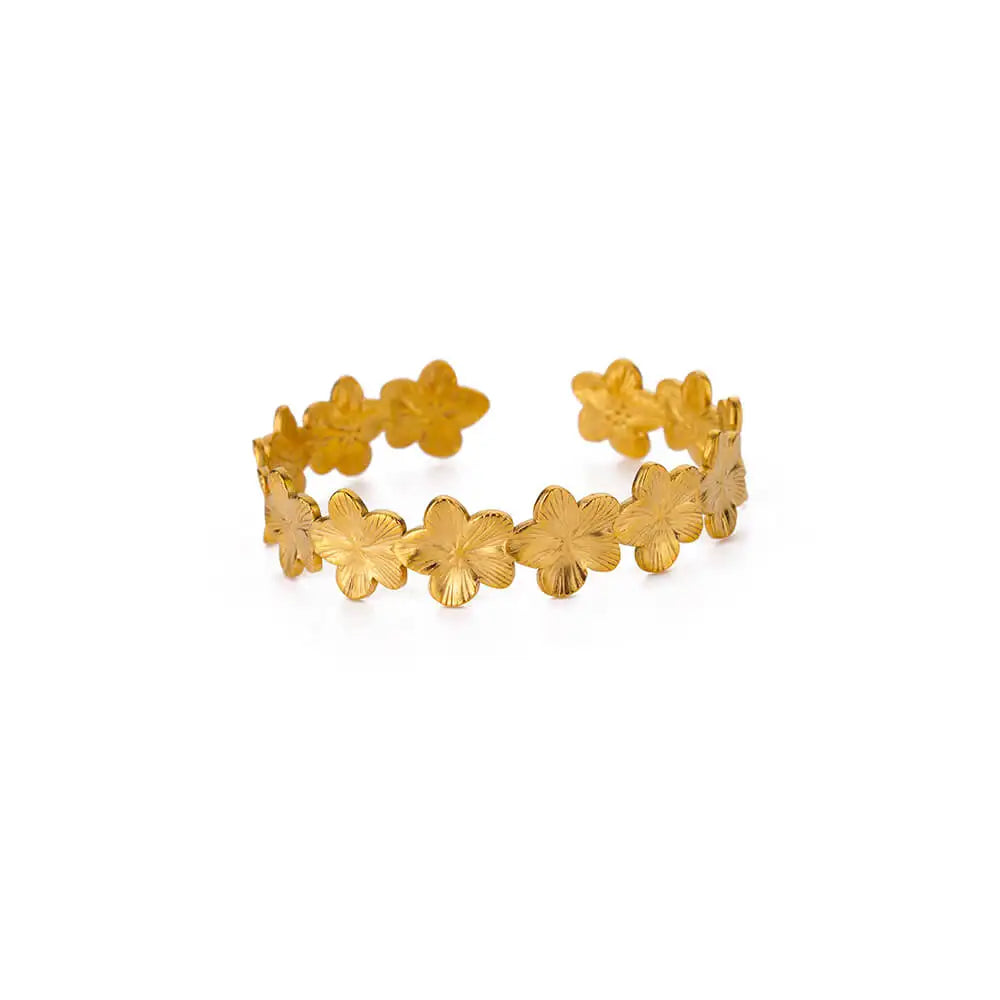 Bracelet Jonc Fleurs