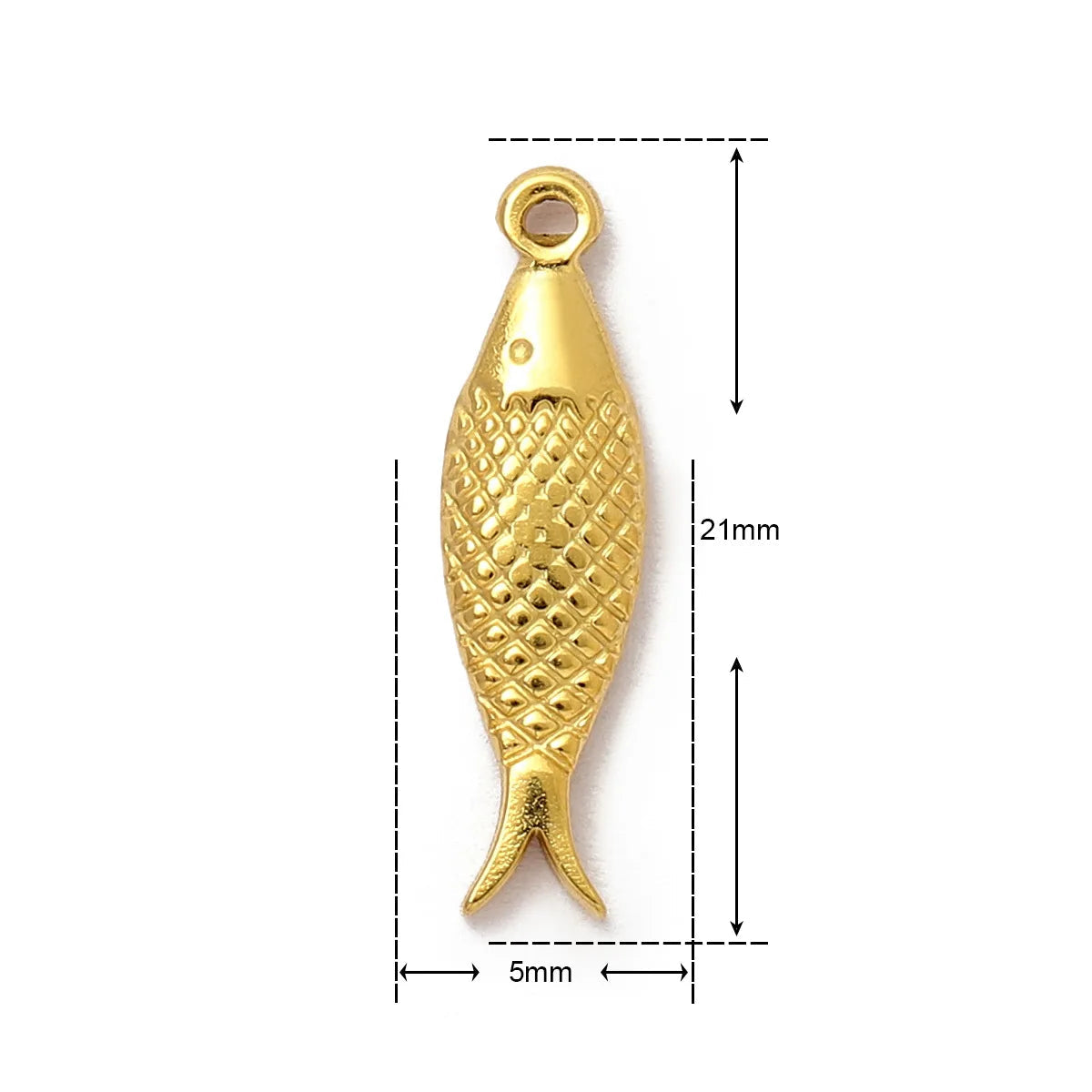 Charms Or Acier Inoxydable