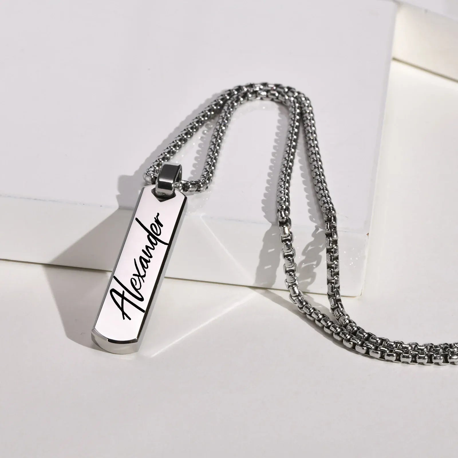 Collier Homme Argent Personnalisé