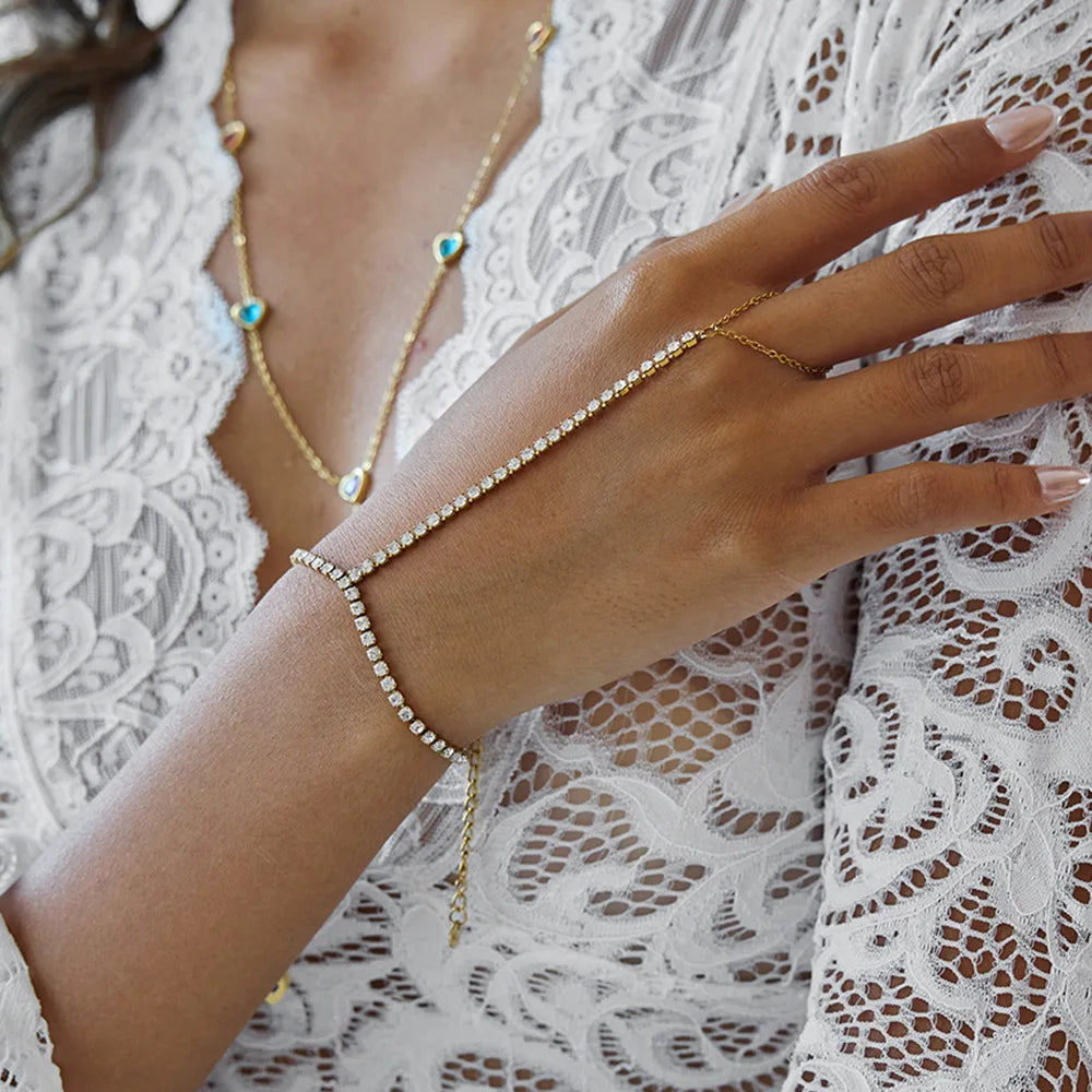 Bracelet de Main Strass