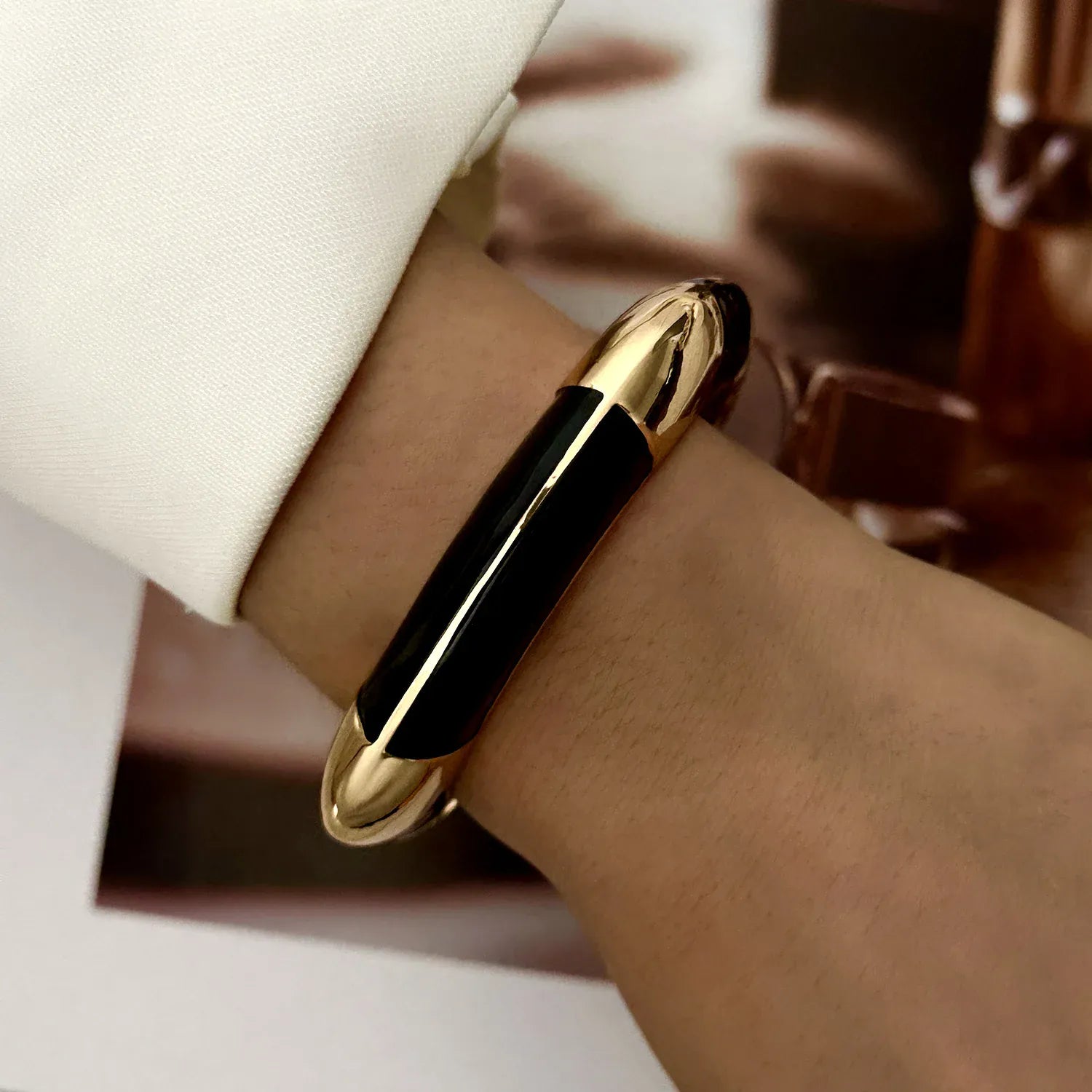 Bracelet Jonc Noir