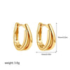 Boucles d&#39;Oreilles Bicolore