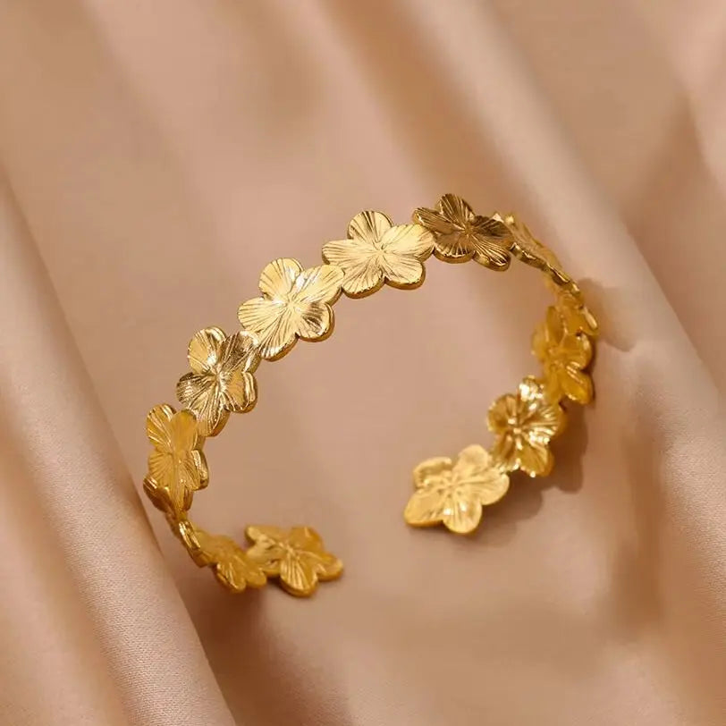 Bracelet Jonc Fleurs