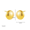 Boucle d&#39;Oreille Acier Inoxydable Or