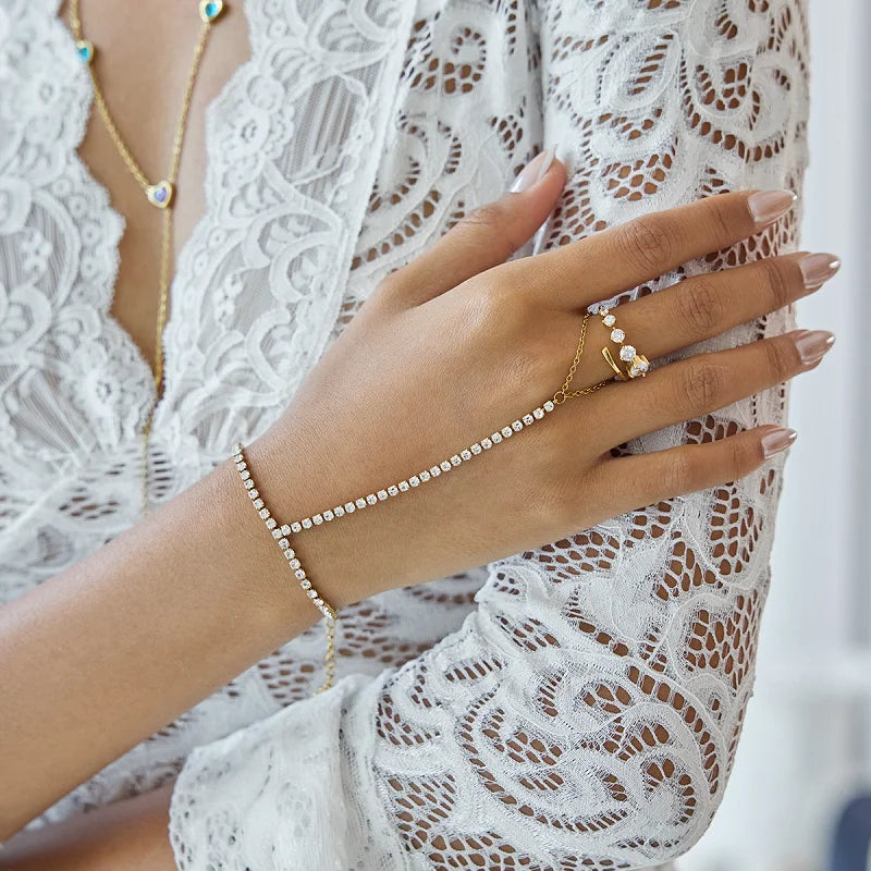 Bracelet de Main Strass