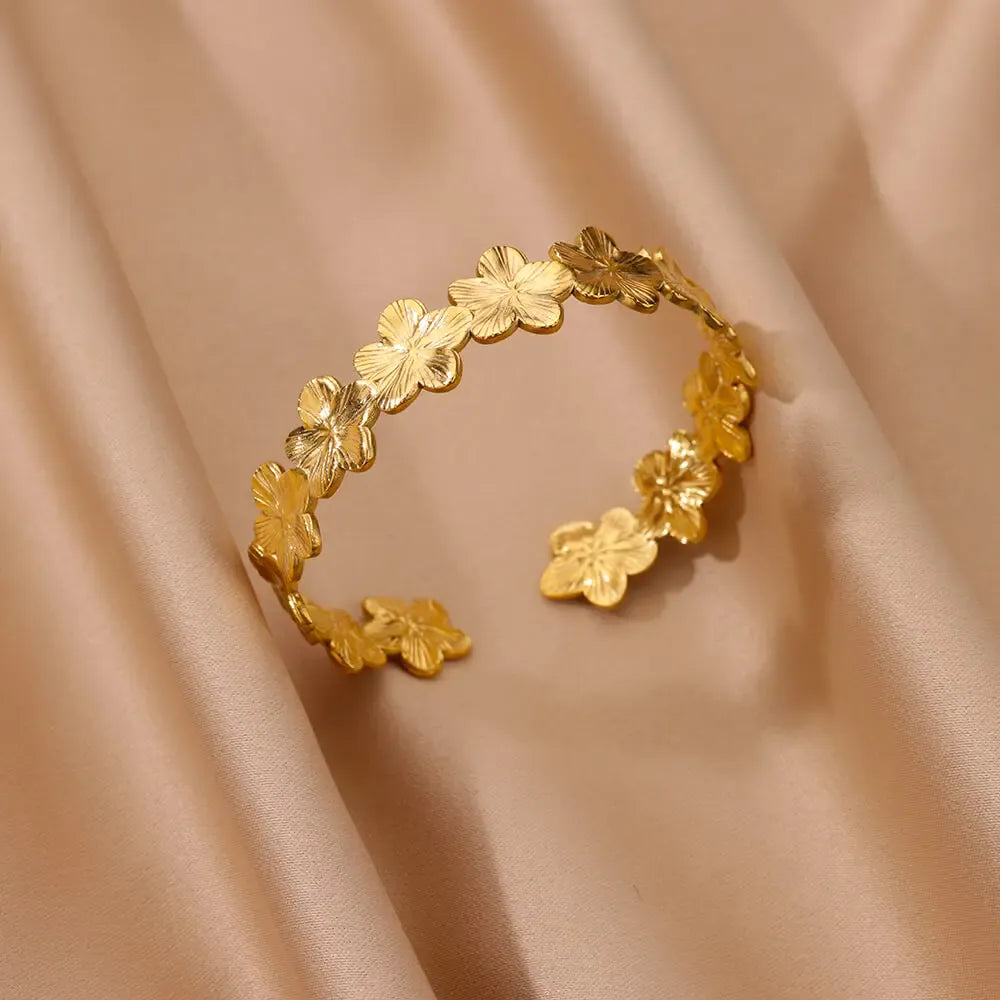 Bracelet Jonc Fleurs