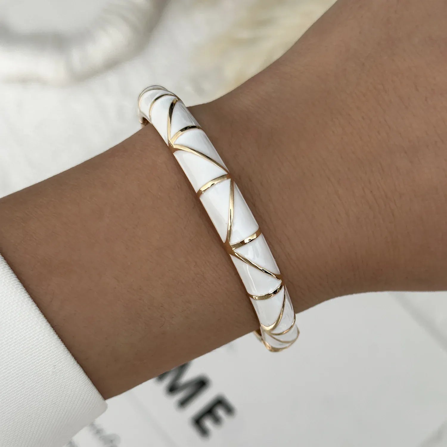 Bracelet Jonc Blanc