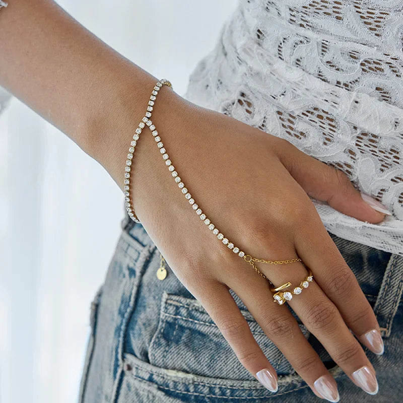 Bracelet de Main Strass