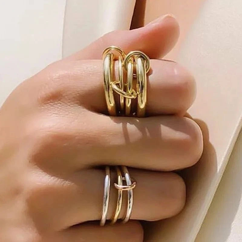 Bague 3 Anneaux Entrelacés