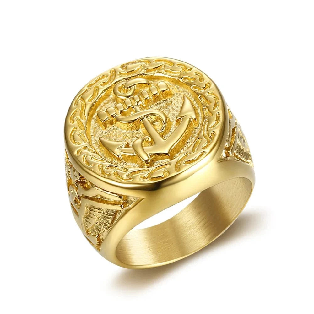 Bague Ancre Marine Homme