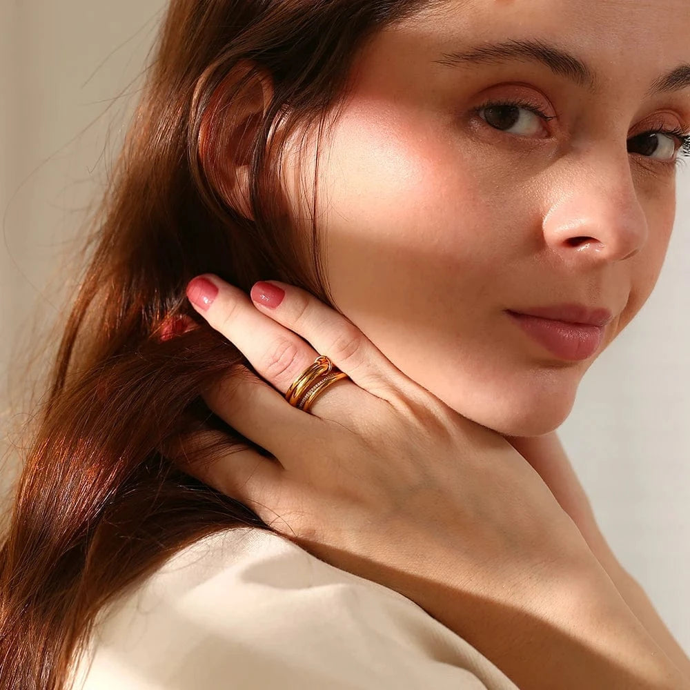 Bague Anneau Entrelacés