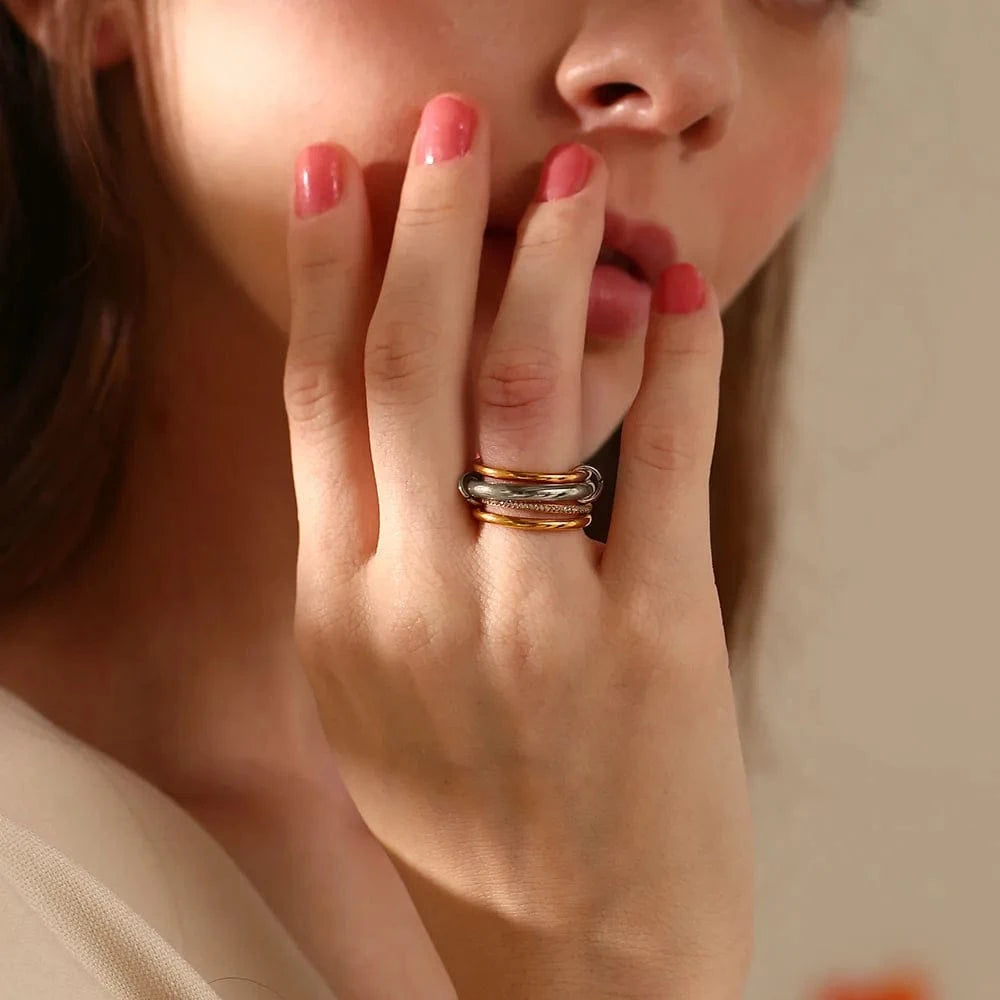 Bague Anneau Entrelacés