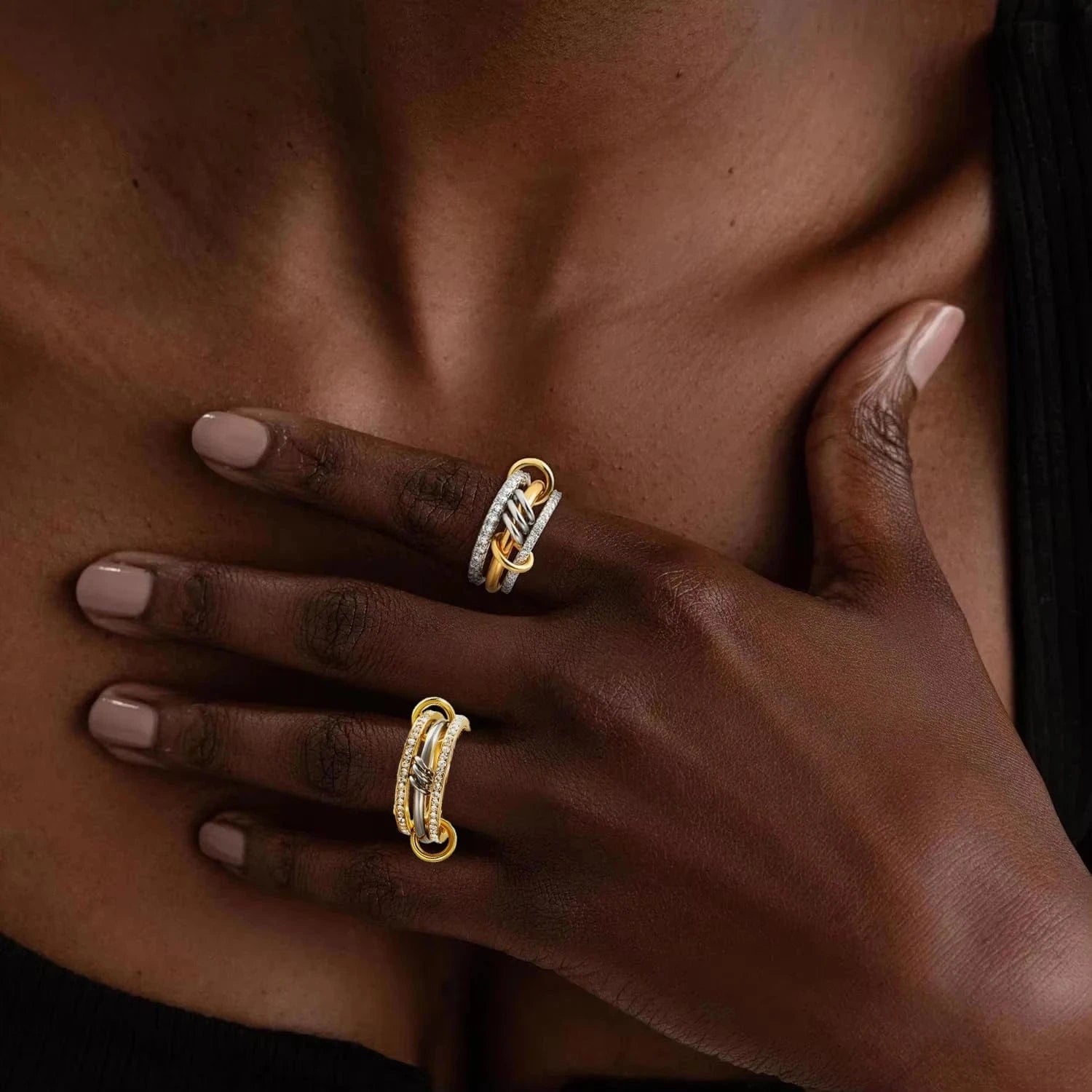 Bague Anneaux Entrelacés