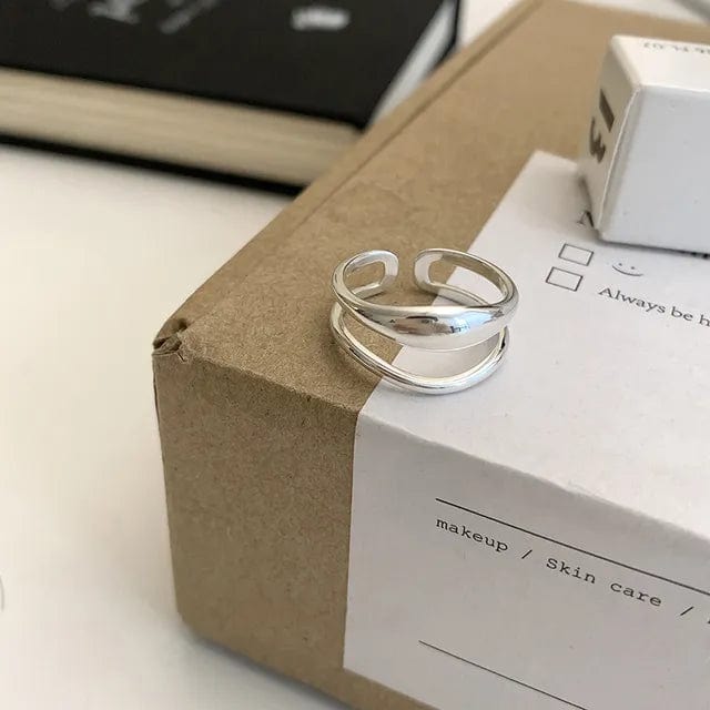 Bague Argent Moderne