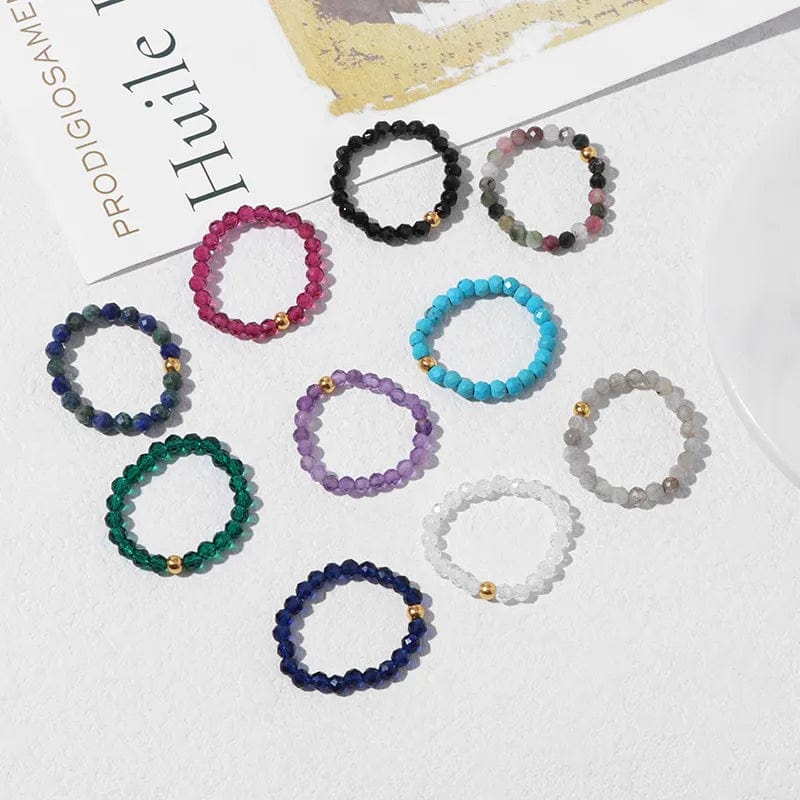 Bague avec Perle de Couleur