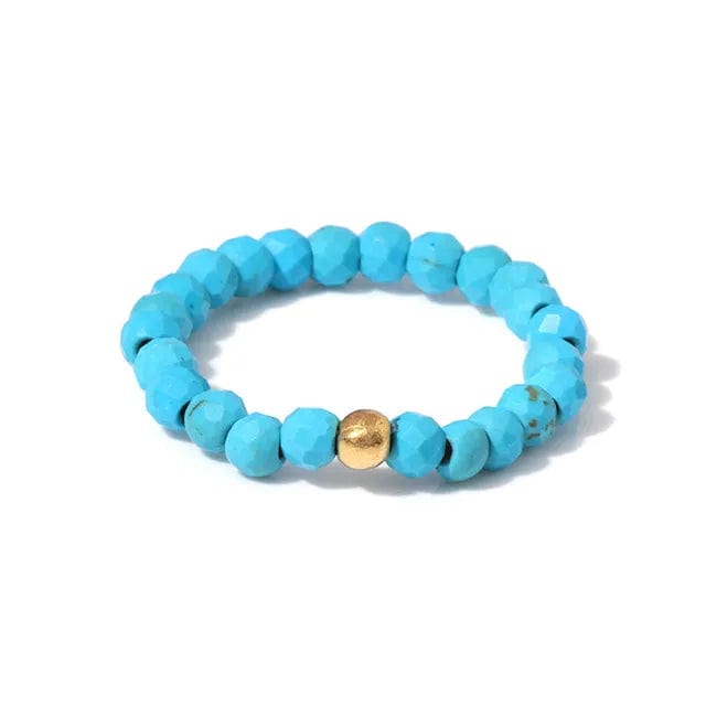 Bague avec Perle de Couleur