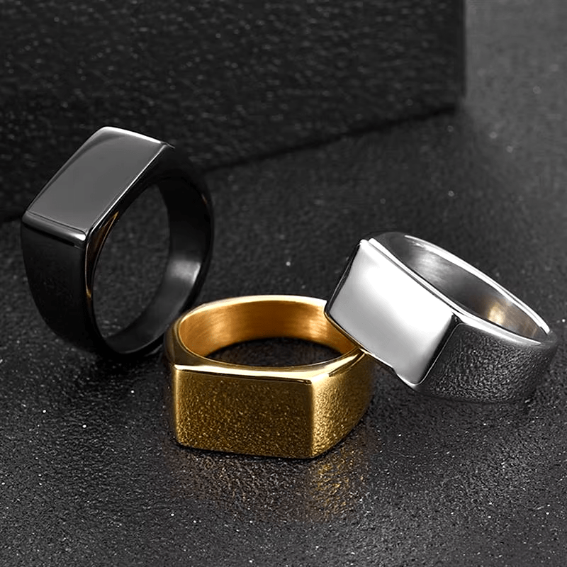 Bague Carrée Homme