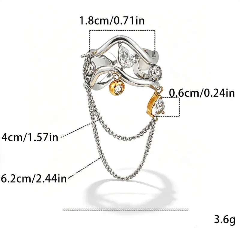 Bague Chaine Organique