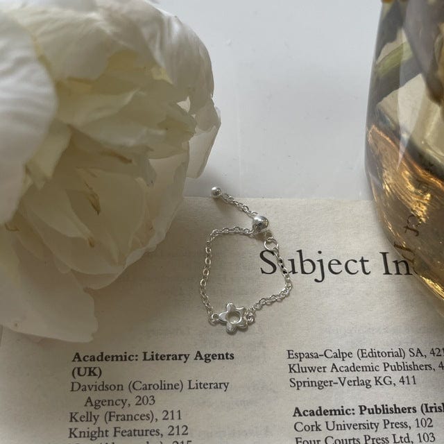 Bague chainette reglable