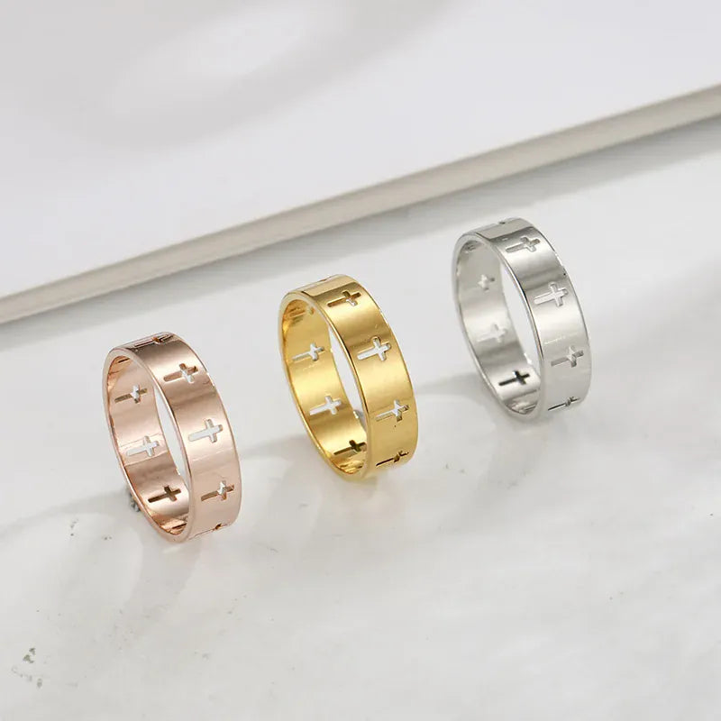 Bague Croix Homme Argent