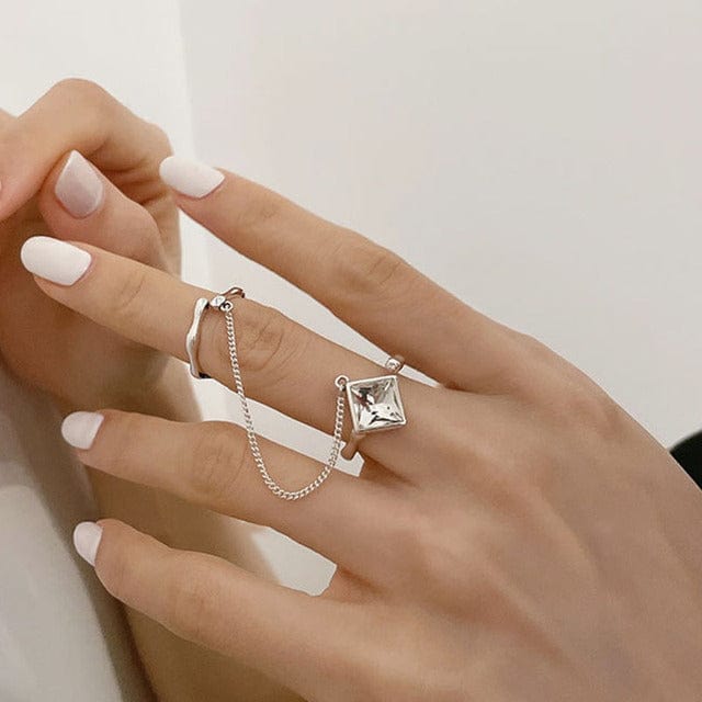 Bague Double Phalange Chaine