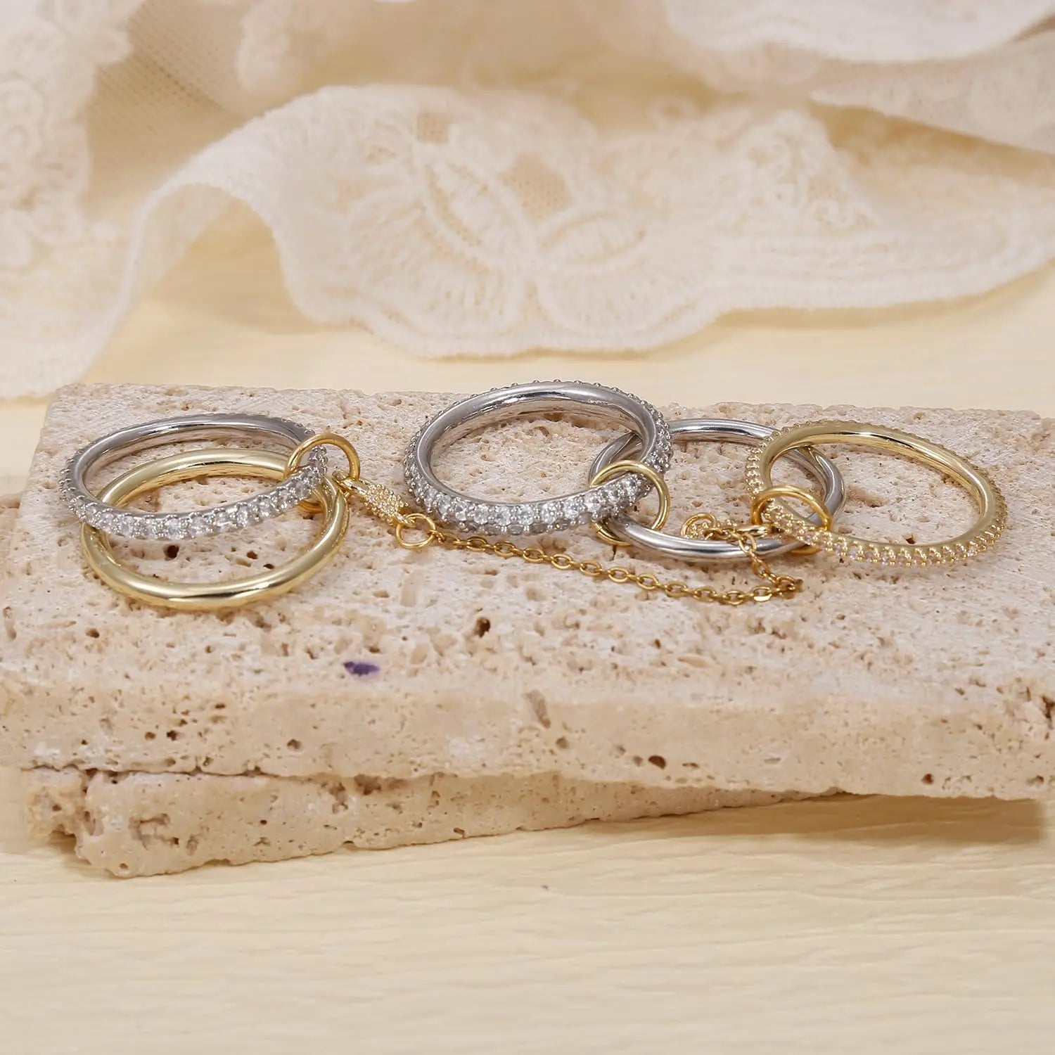 Bague Empilable Chaine