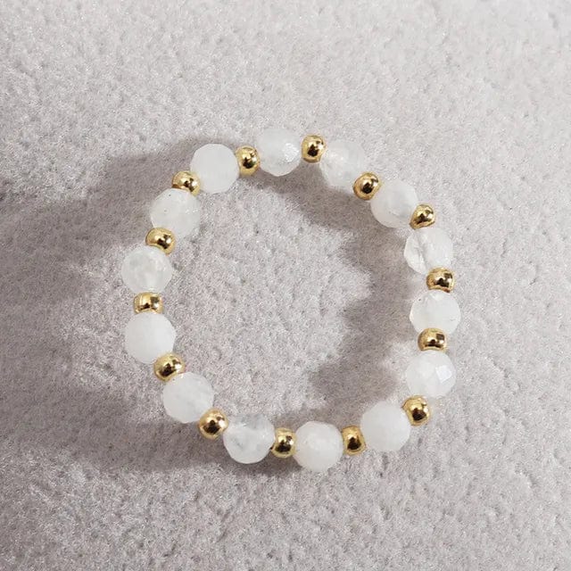 Bague en Perle de Pierre Naturelle