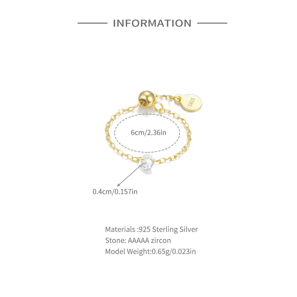 Bague Fine Chaine