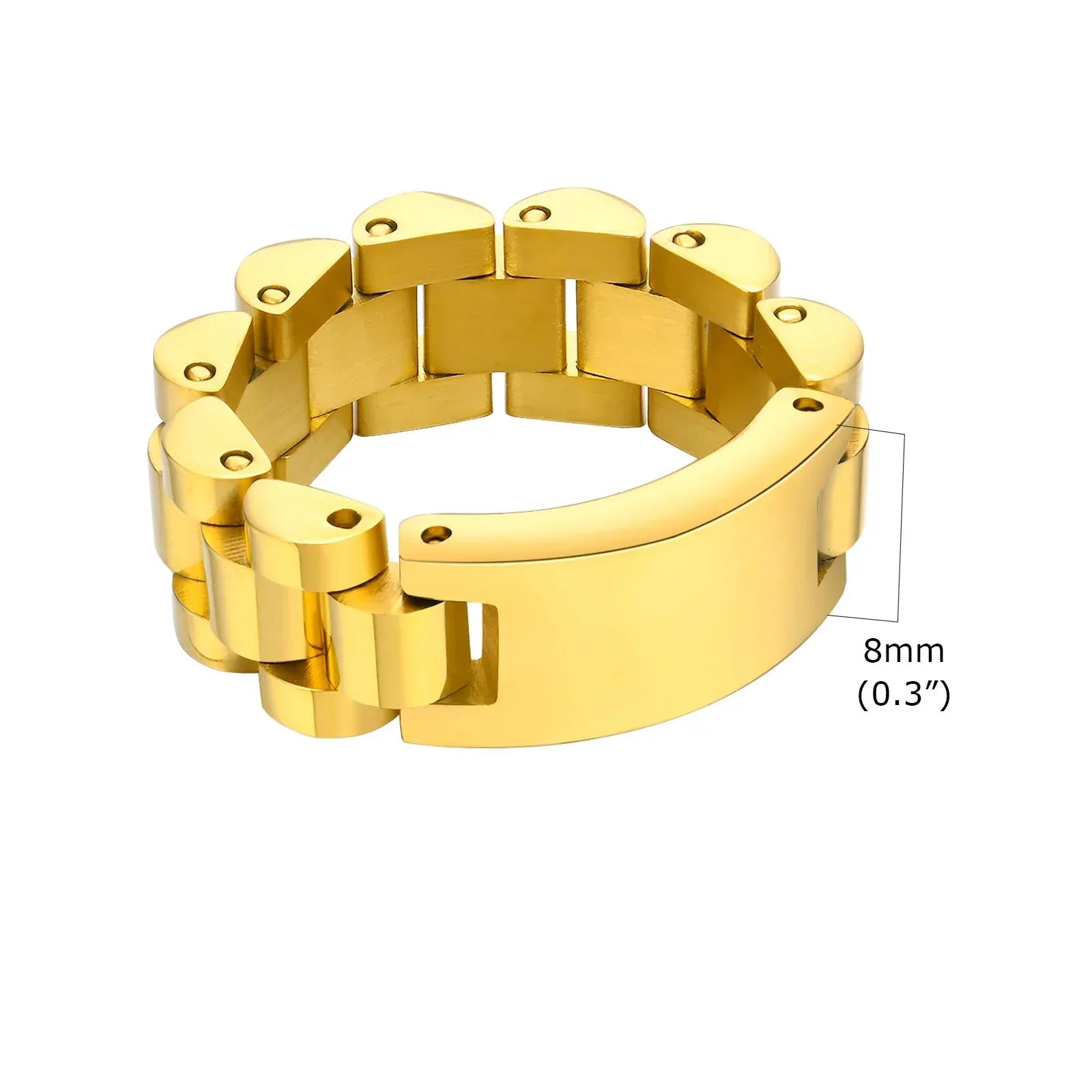 Bague Gourmette Homme