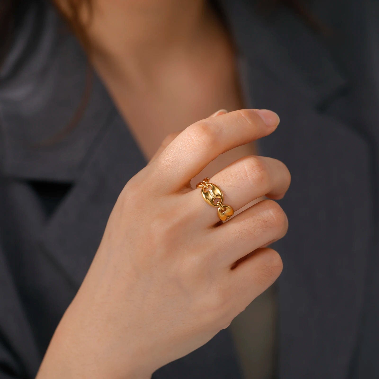 Bague graine de cafe sale