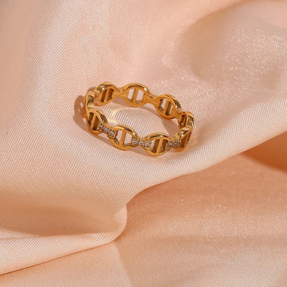 Bague Graine de Cafe Chaine Bijoux
