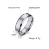 Bague Homme Acier Inoxydable Or