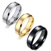 Bague Homme Acier Inoxydable Or
