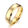 Bague Homme Acier Inoxydable Or