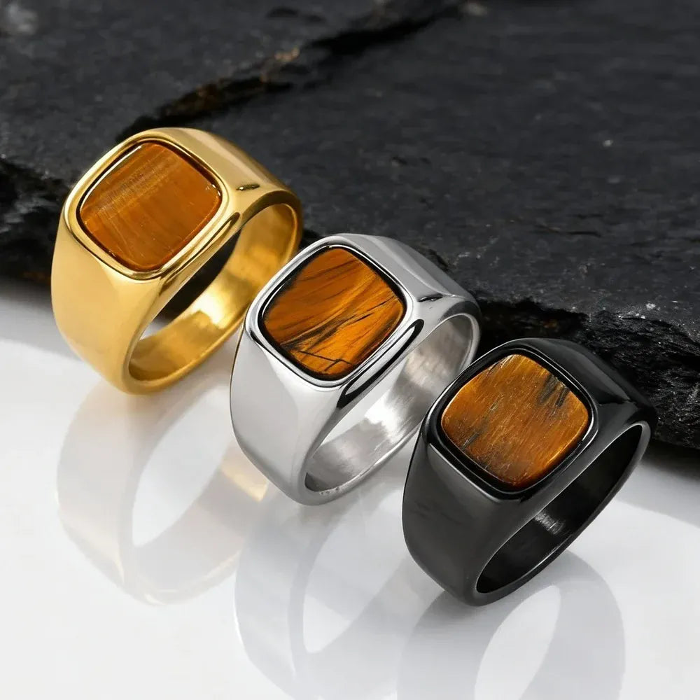 Bague Oeil de Tigre Homme