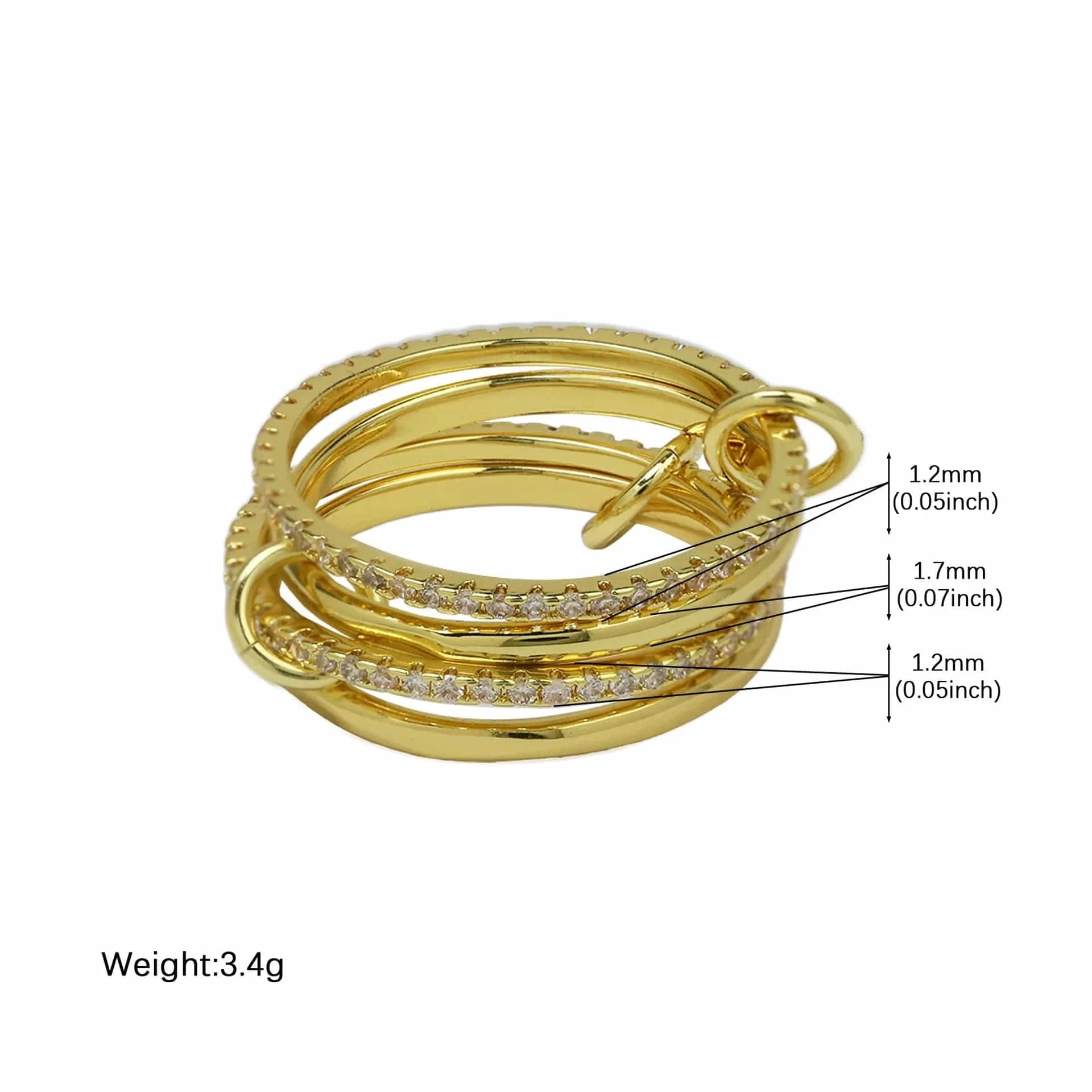 Bague Triple Stacker