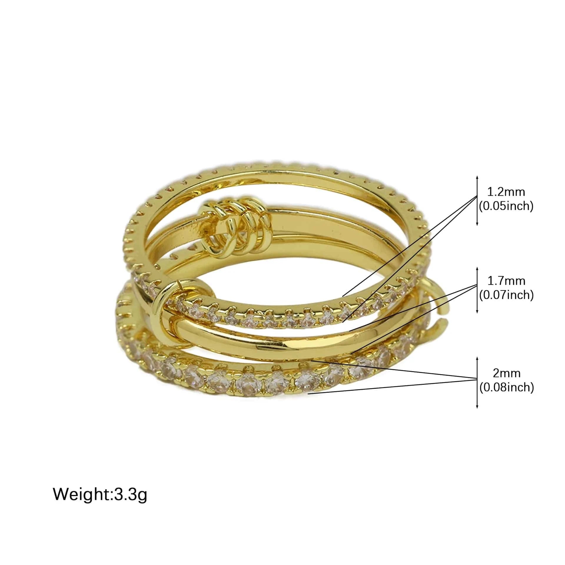 Bague Triple Stacker