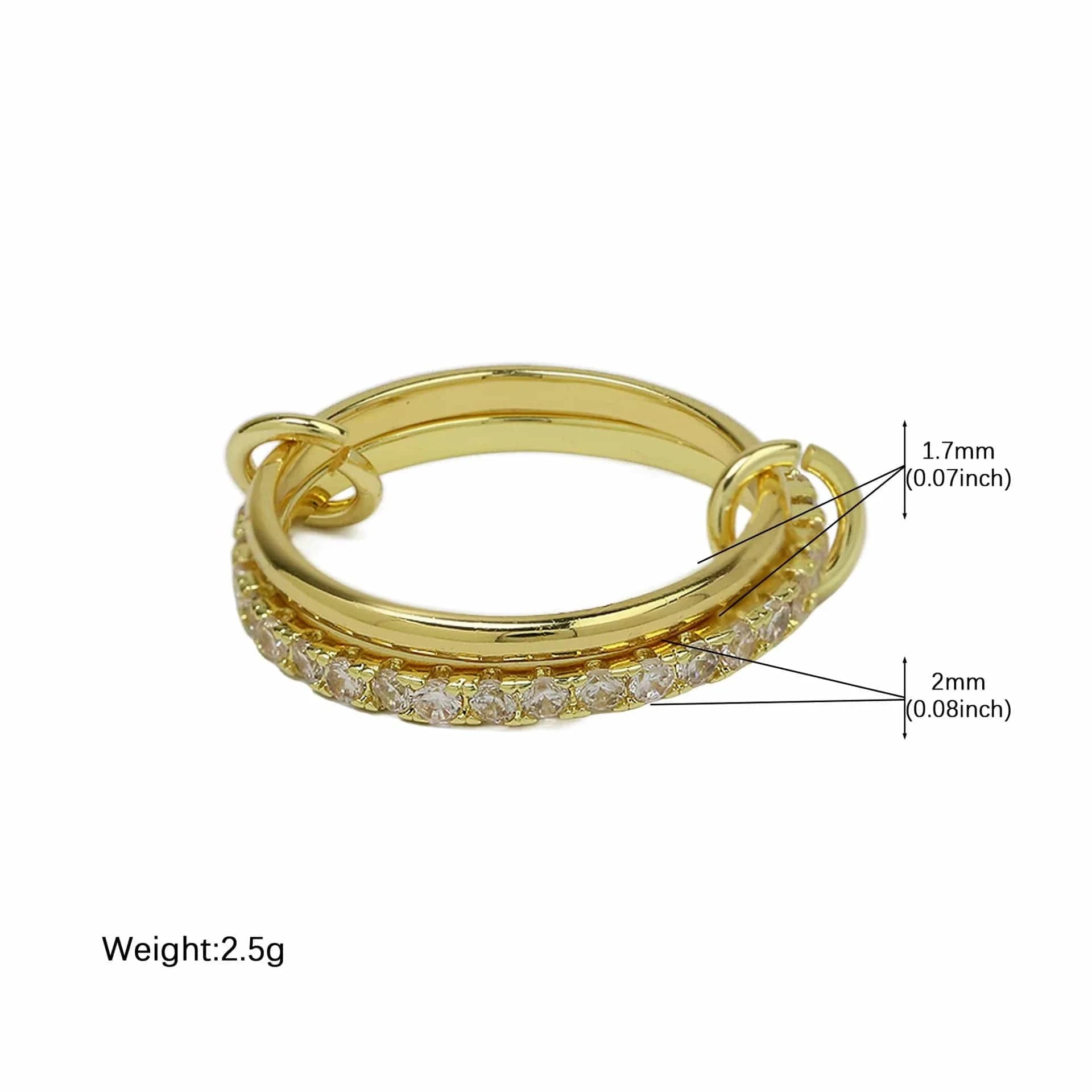 Bague Triple Stacker