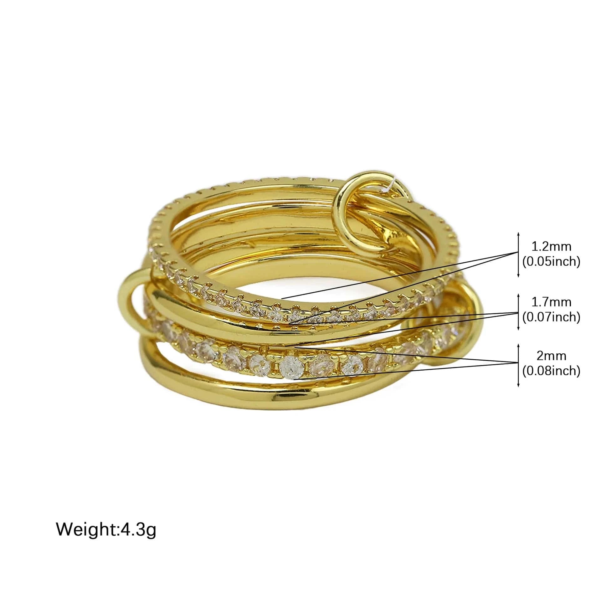 Bague Triple Stacker