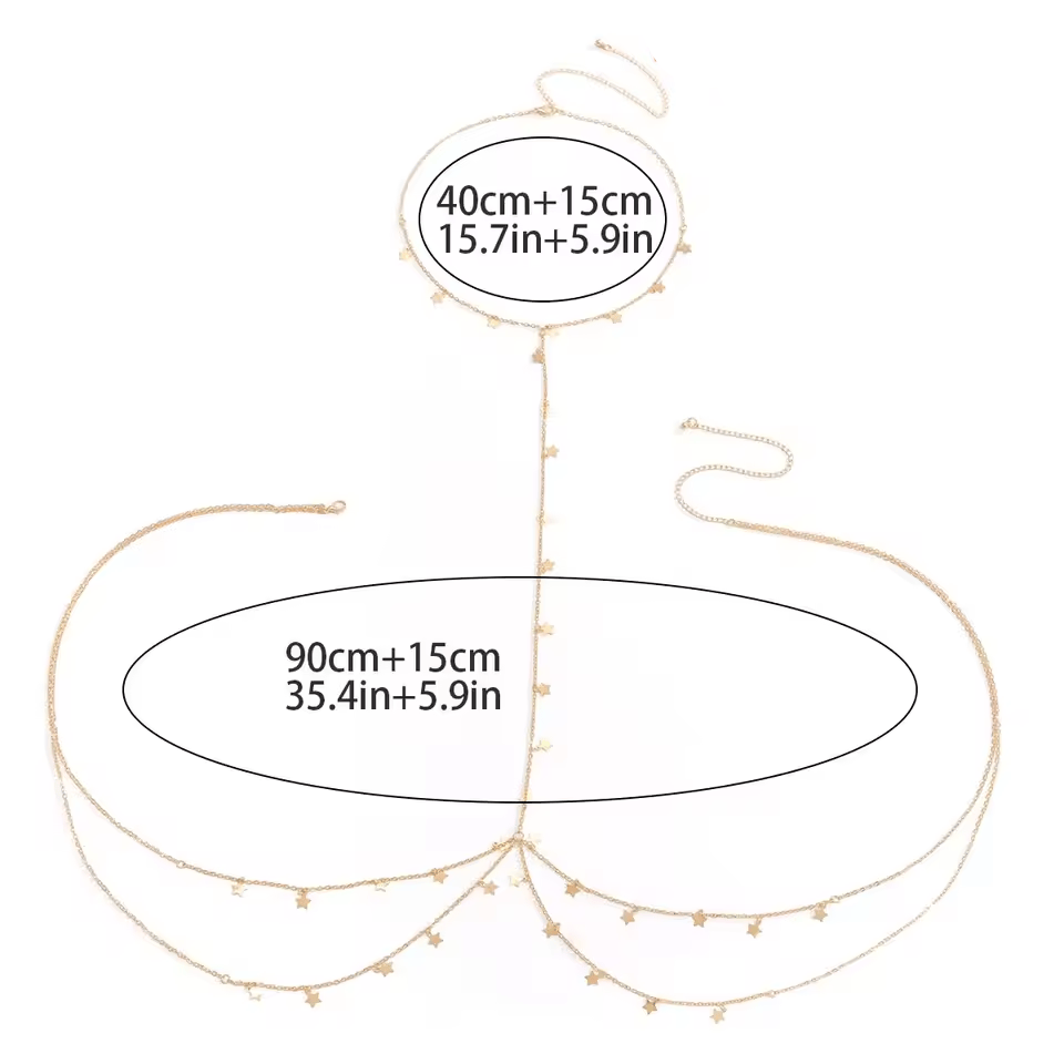 Bijou de poitrine étoiles