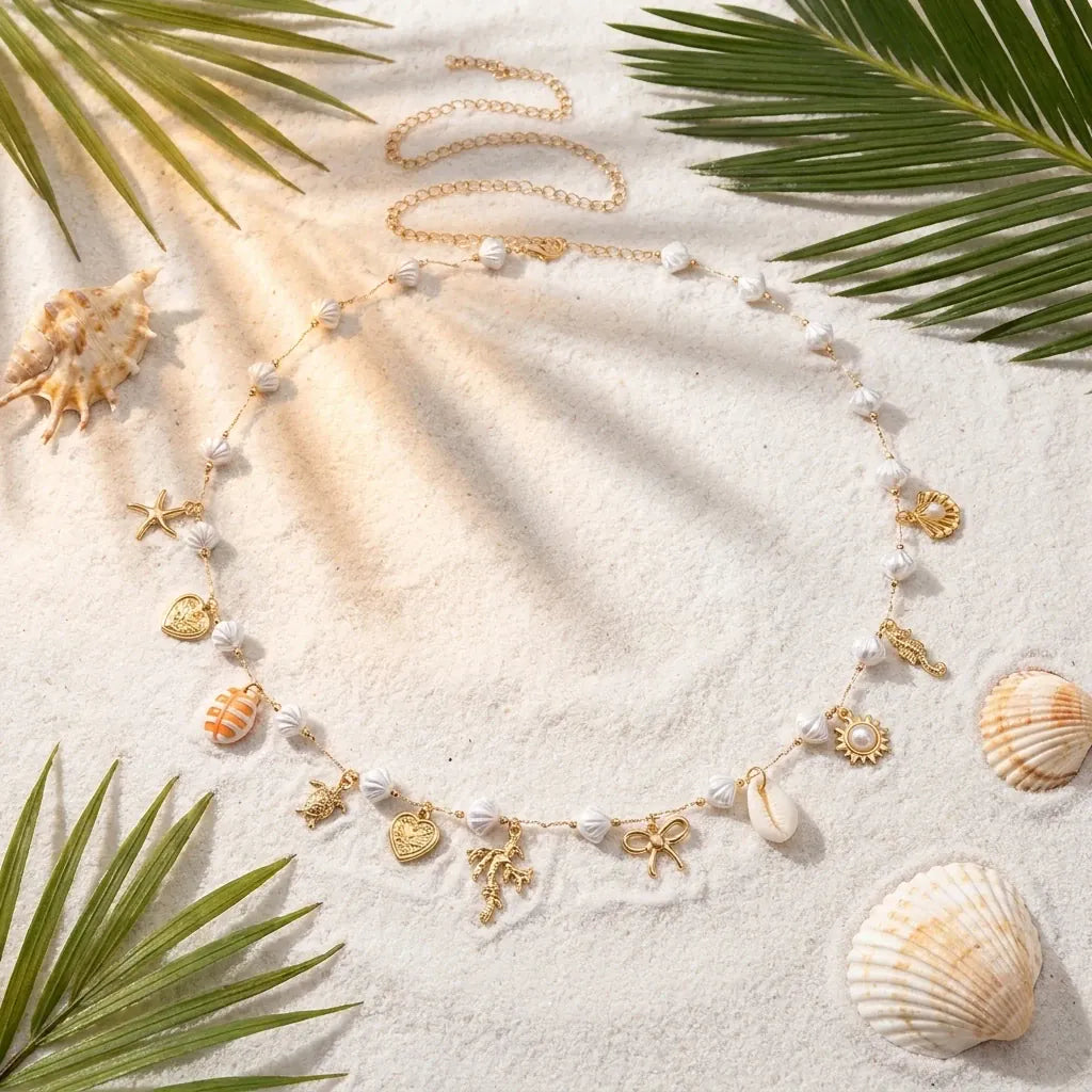 Bijou de Taille Perles Coquillages