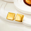 Boucle d&#39;Oreille Acier Inoxydable Or