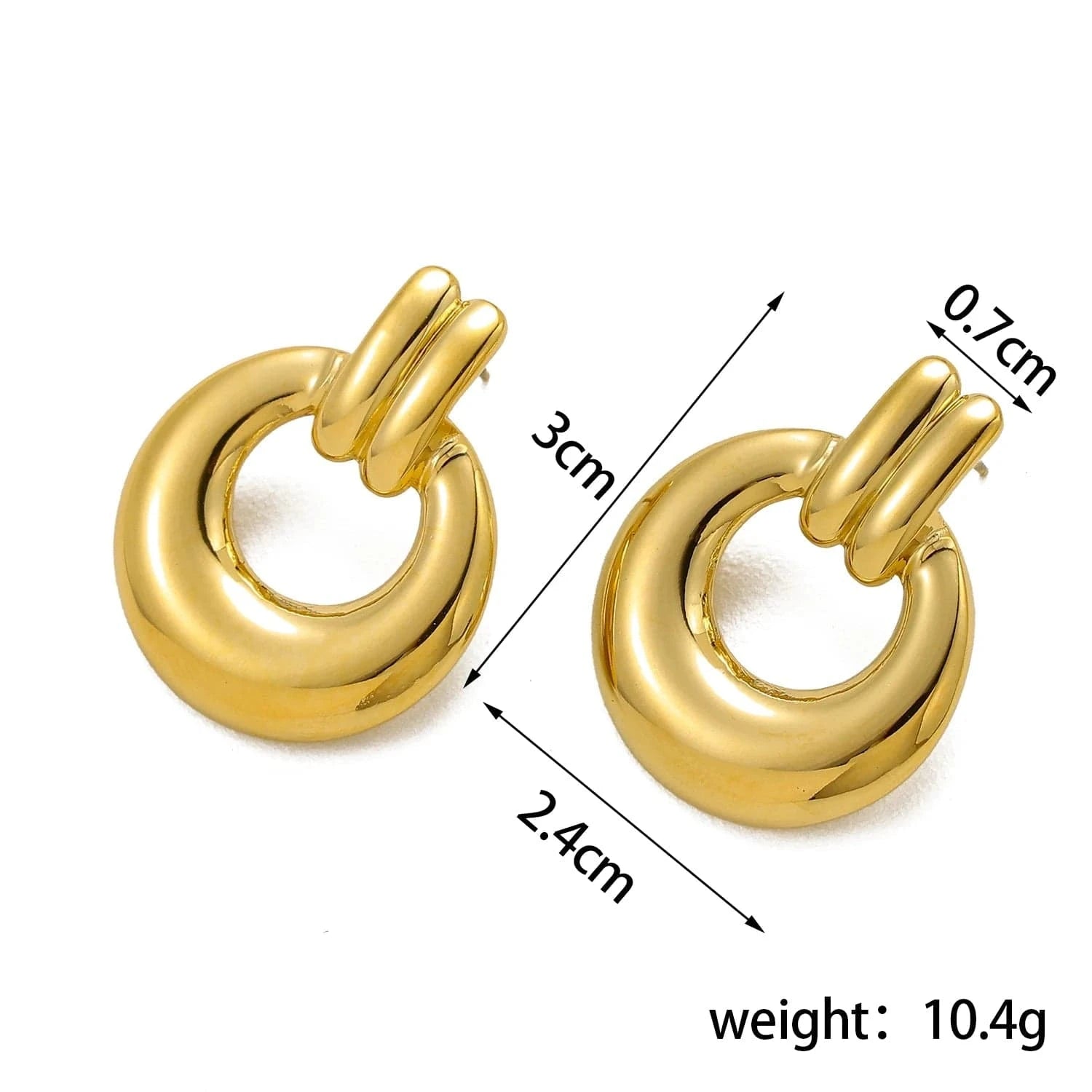 Boucle d&#39;Oreille Acier Inoxydable Pendante