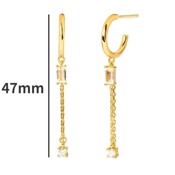 Boucle d&#39;Oreille Anneau Pendante