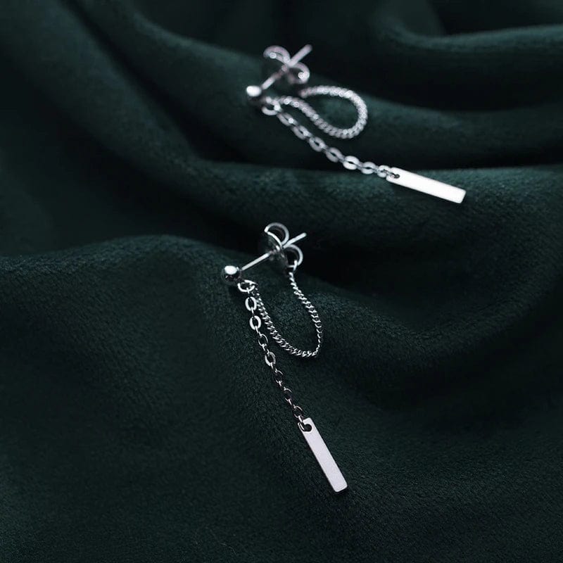 Boucle d&#39;Oreille Argent Pendante