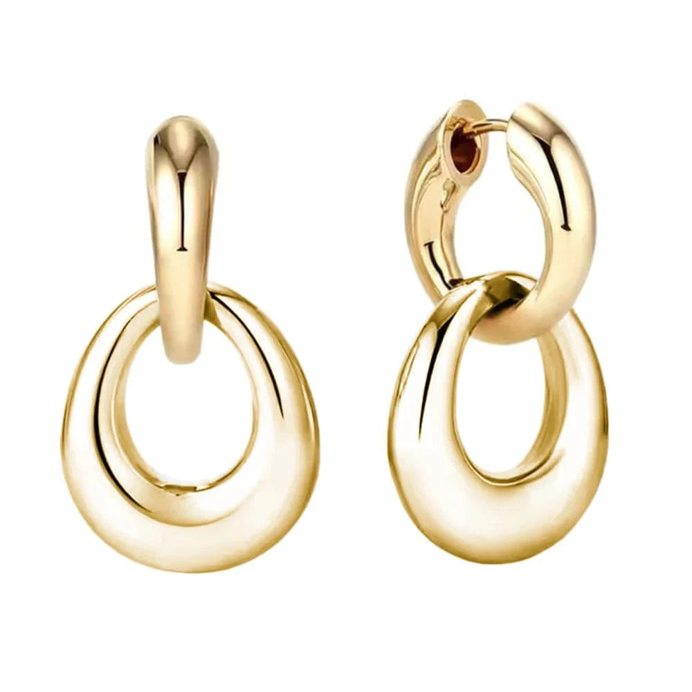 Boucle d&#39;Oreille Double Anneaux